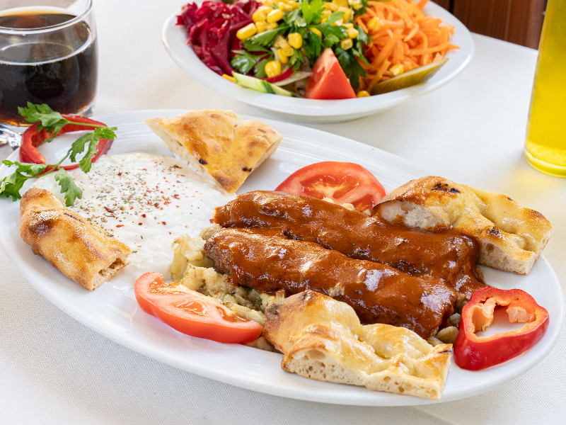 Eggplant Kebab with Yogurt Eggplant Kebab with Yogurt